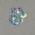 paet hologrfico prata estrela 01 furo centro redondo liso N 6 8 10 e 12. Mix com 4 Pacotes.