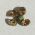pedras strass cristal e colorido PP10 golden mbar lian Pacote com 10 grosas