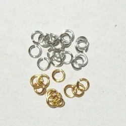 argola alum�nio para bijuteria 3,5mm interno fio 1mm 5,5mm n�quel. 500 pe�as