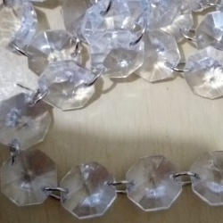 corrente fio com pedra castanha