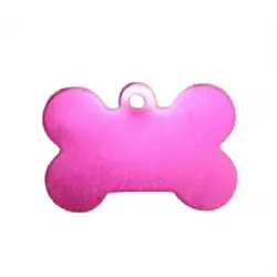 etiqueta para grava��o a laser alum�nio osso pet 40x30x01mm rosa pink lisa 1 pe�a