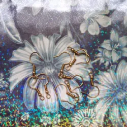 base anzol para brinco com mola eem lat�o bruto 60 pe�as