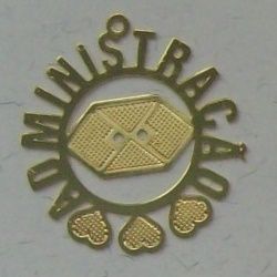 pingente de profiss�es administra��o 28mm dourado 05 pe�as