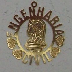 pingente de profiss�es engenharia civil 28mm dourado 03 pe�as