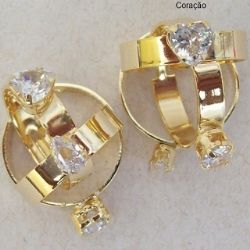 anel com pedra de zirc�nia cristal