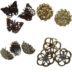 aplique strass cabedal fivela passante