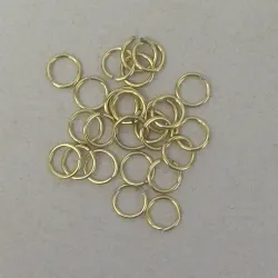 argola alum�nio para bijuteria e confec��o 9mm interno fio 1,2mm dourado claro. 500 pe�as.