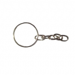 argola chaveiro com corrente