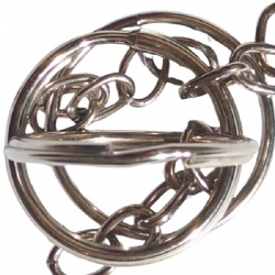 argola chaveiro com corrente