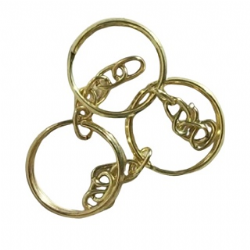 argola chaveiro com corrente