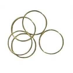 argola de chaveiro sem corrente dourado 19mm interno ferro pacote 100 pe�as