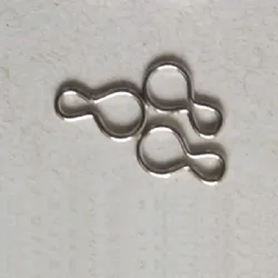 argola elo oitinho para montagem 08mm fio 0,80mm em ferro n�quel. 200 pe�as.