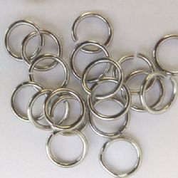 argola alum�nio para bijuteria e confec��o 9mm interno fio1,2mm n�quel claro. 500 pe�as.