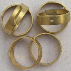 base para montagem anel infantil em lat�o bruto 4x0,7mm 40 pe�as Envio em 3 dias �teis