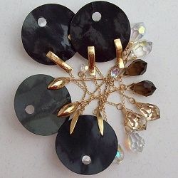 brinco cristal preciosa gota