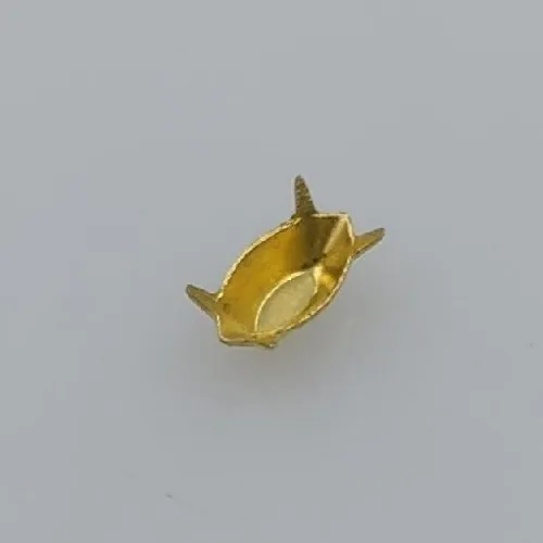 caixa chat�o em metal com garras navete 8x4mm parede alta  em lat�o bruto 80 pe�as
