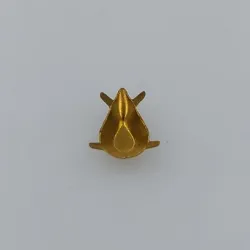 caixa chat�o em metal com garras gota 10x6mm em lat�o bruto. 110 pe�as