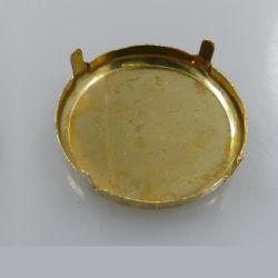 caixa chat�o em metal com garras redondo 35mm parede 3mm lat�o bruto 10 pe�as