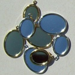 caixa pingente metal com argola