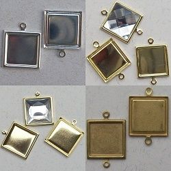 caixa pingente metal com argola