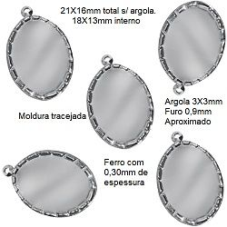 caixa pingente metal com argola