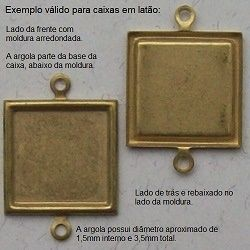 caixa pingente metal com argola