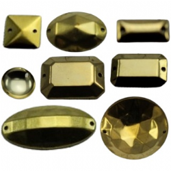 chaton aplique em metal para costura