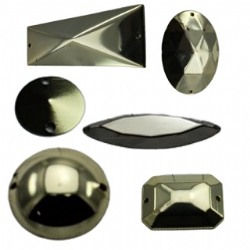 chaton aplique em metal para costura