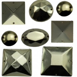 chaton aplique em metal para costura