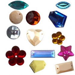 chaton para costura com furos