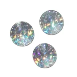 chaton para costura com furos redondo 10mm cristal furtacor 2 furos 50 pe�as