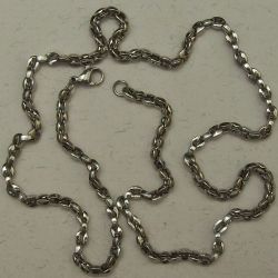 Colar cord�o inox oitinho masculino 55mm comprimento fecho lagosta 1 cord�o