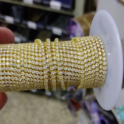 corrente com pedra de zirc�nia