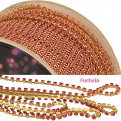 corrente strass em metro