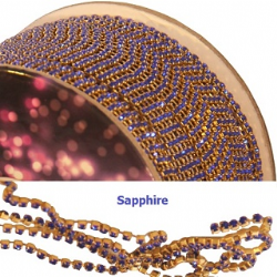 corrente strass em metro