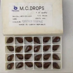 cristal pingente drops gota 12x20mm smok top�zio 10 pe�as