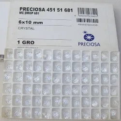 cristal pingente drops gota 6x10mm cristal 20 pe�as