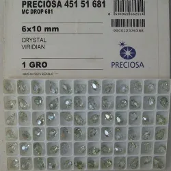 cristal pingente drops gota 6x10mm verIdian 20 pe�as