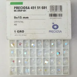 cristal pingente drops gota 9x15mm cristal aurora boreal 10 pe�as