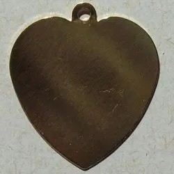 estamparia e chapinha em alum�nio 10107 pingente cora��o 27X24mm dourado ouro. 50 pe�as.