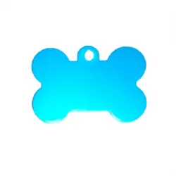 etiqueta para guias e coleiras para c�es azul royal lisa 40x30x01mm 1 unidade