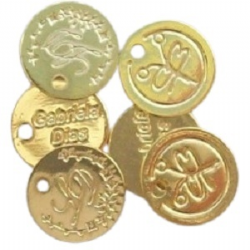 etiqueta placa metal personalizada