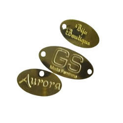 etiqueta placa metal personalizada