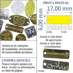 etiqueta placa metal personalizada