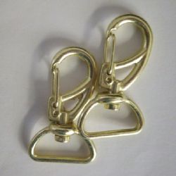 mosquet�o pet guia e peitoral 5002 43X25mm passante 20mm dourado. 10 pe�as.