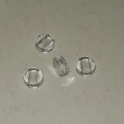 pedra chaton com furo passante redonda 10mm pass.4x3mm cristal transp. s/espelho filete 10 pe�as