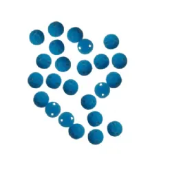 chaton para costura com furos redondo 07mm azul turquesa sem espelho 500 pe�as