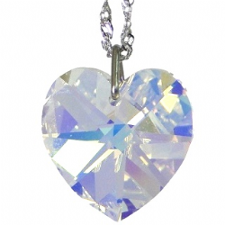 pingente cristal cora��o 14mm