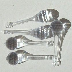 ponteira em acr�lico para lustre