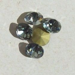 pedras strass cristal e colorido PP10 black diamont lian. Pacote com 10 grosas